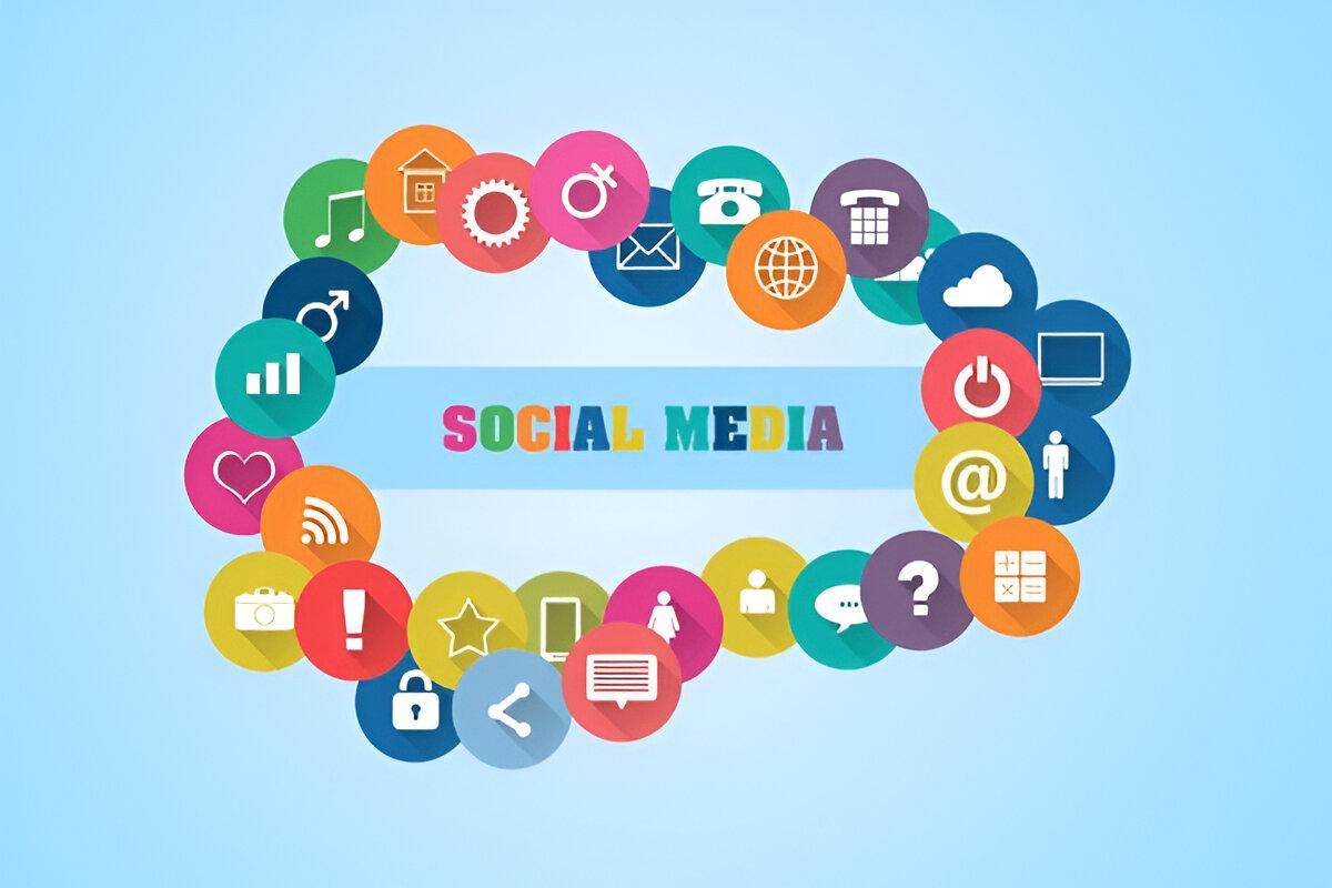 Social Media Optimization concept with platform icons